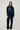 Denim Block Detailed Sweatshirt Navy Blue