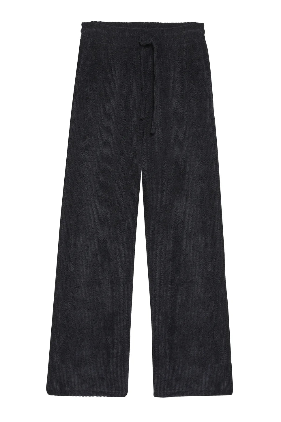 Elastic Waist Velvet Trousers Anthracite