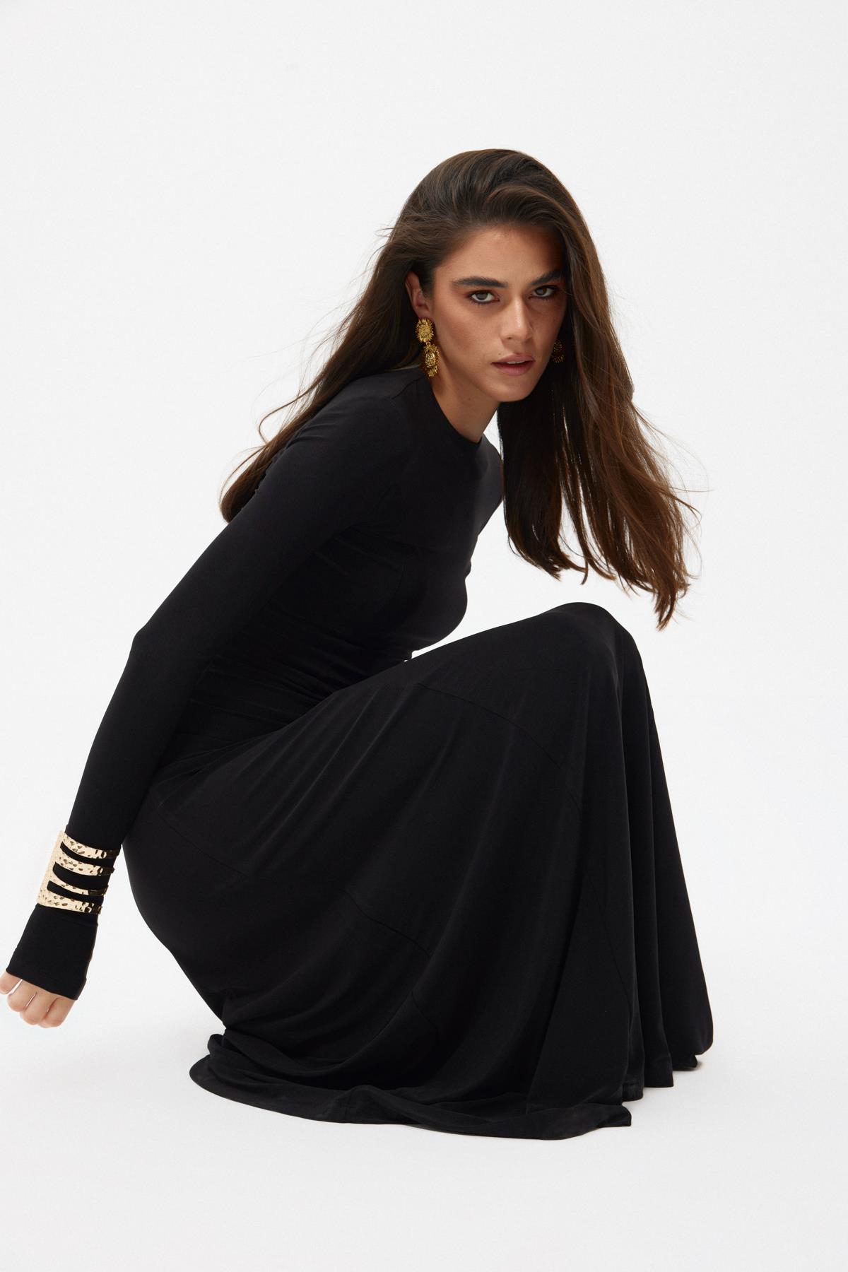 Black Long Sleeve Blaivs Spanish Dress