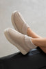 Yuki Women's Knit Detail Home Slippers - Beige