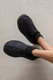 Yuki Women's Knit Detail Home Slippers - Black