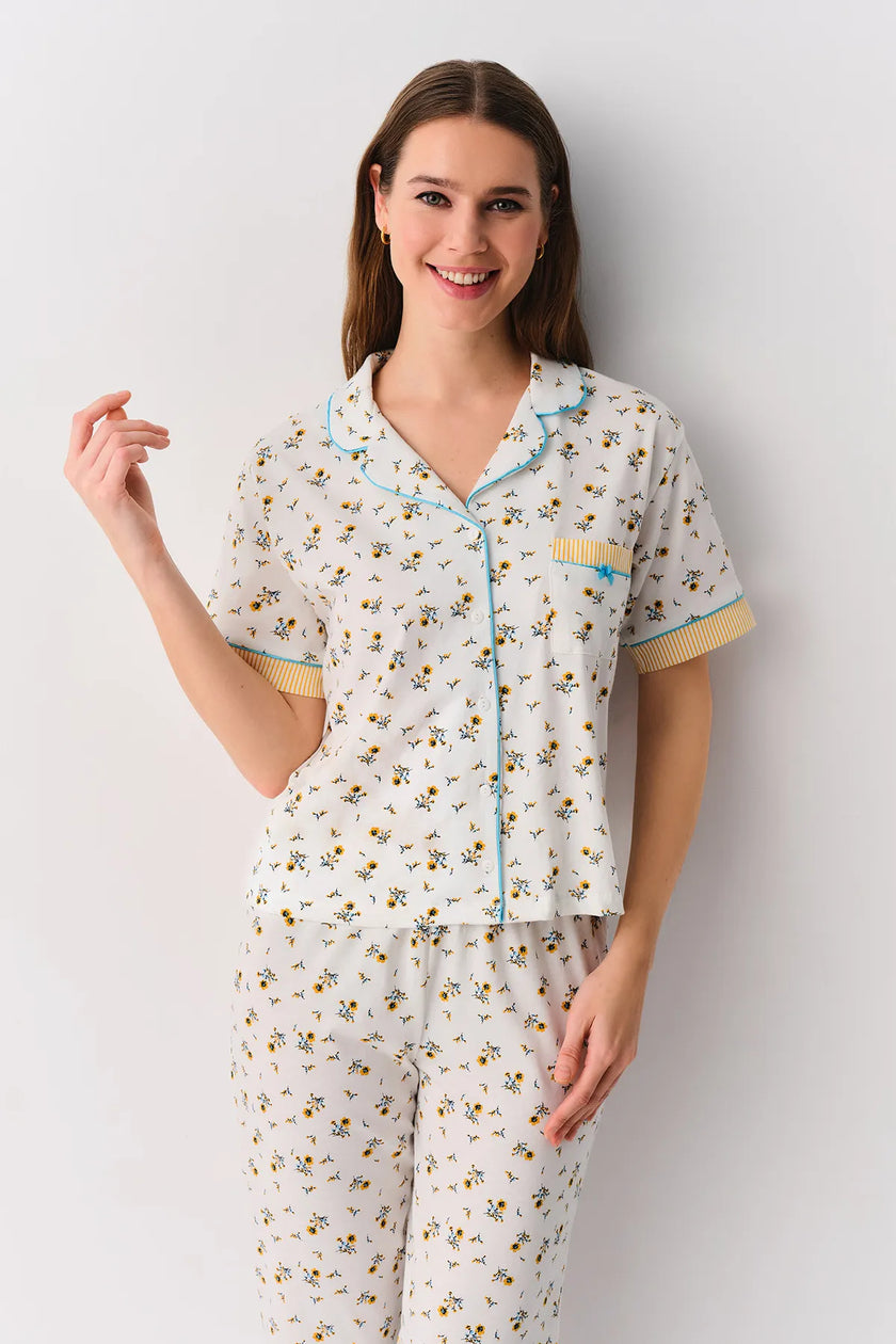 Cinzia Masculine Pajama Set