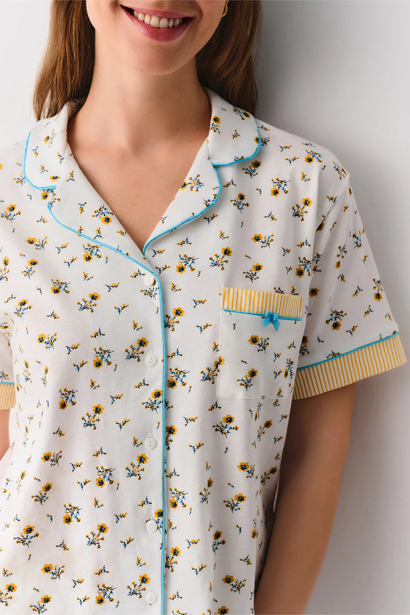 Cinzia Masculine Pajama Set