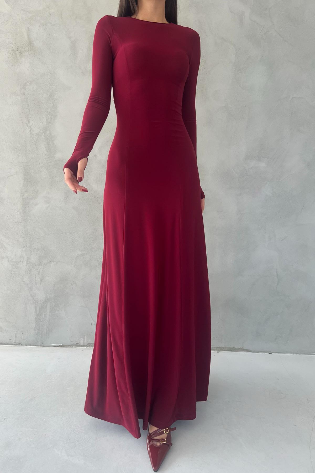 Claret red  Long Sleeve Blaivs Spanish Dress