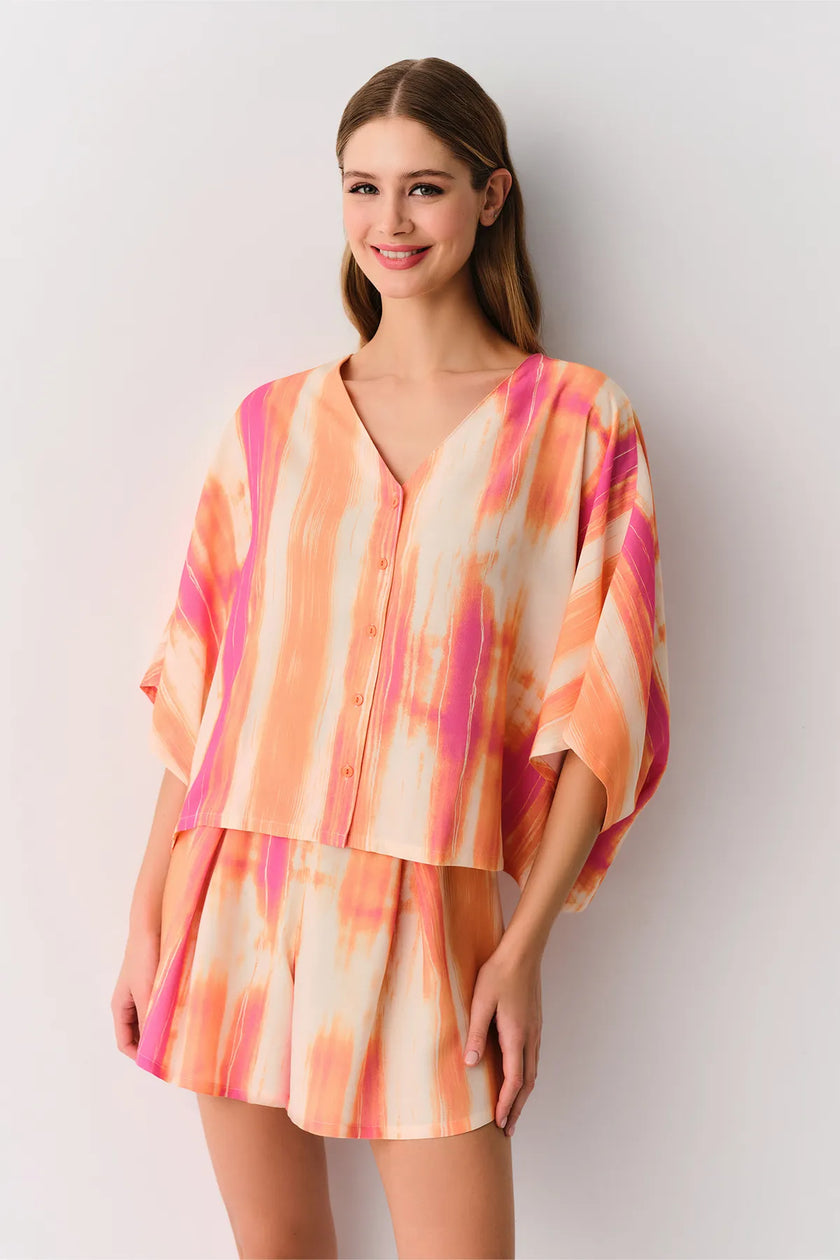 Cosmopolitan Masculine Shorts Pajama Set