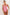 Pink Satin Flounce Rope Strap Knitted Fantasy Nightgown