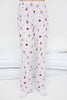 Teen Lilac-Multicolored 100% Cotton Fun Heart Patterned Piping Knit Pajama Set