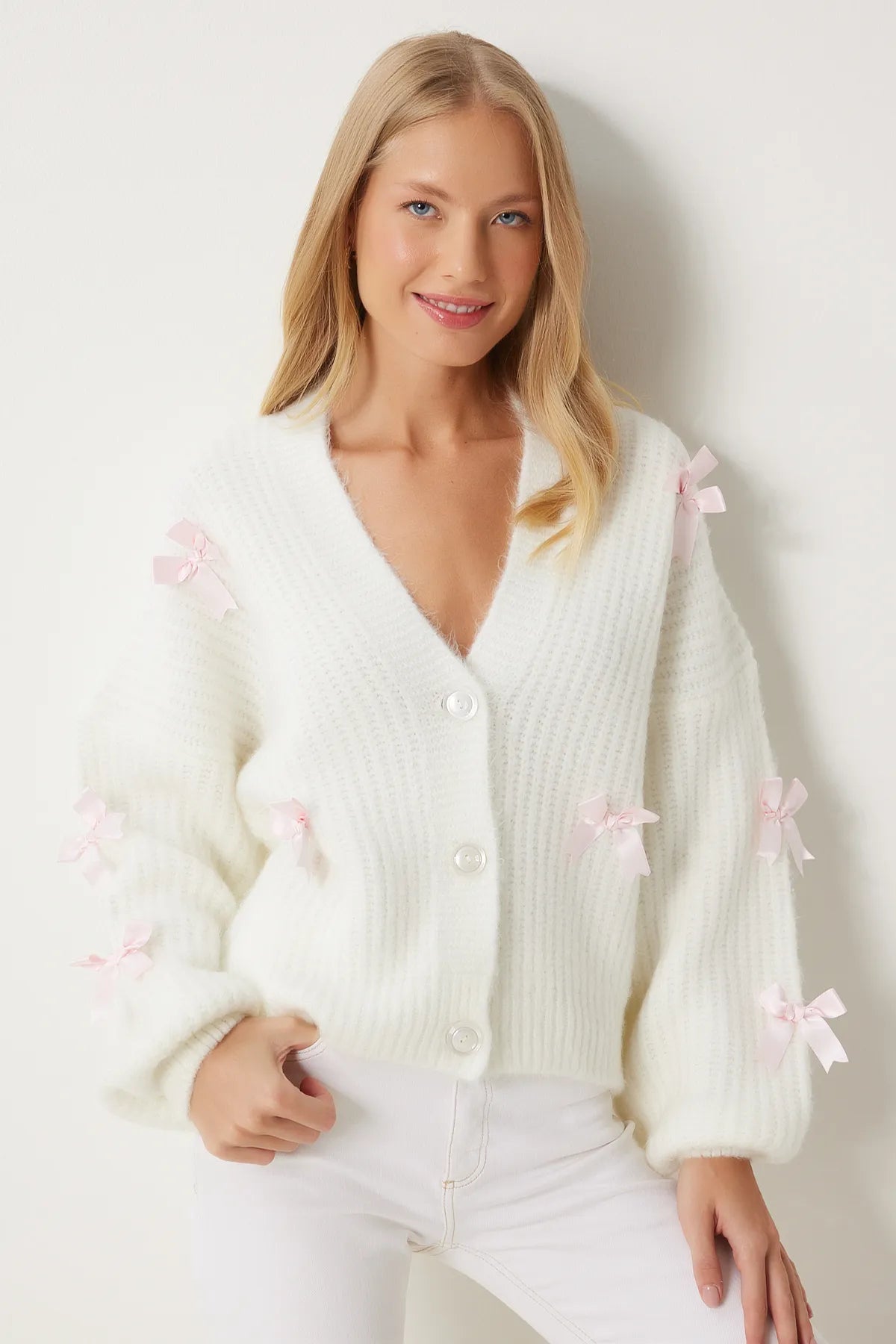 Bow Knit Cardigan