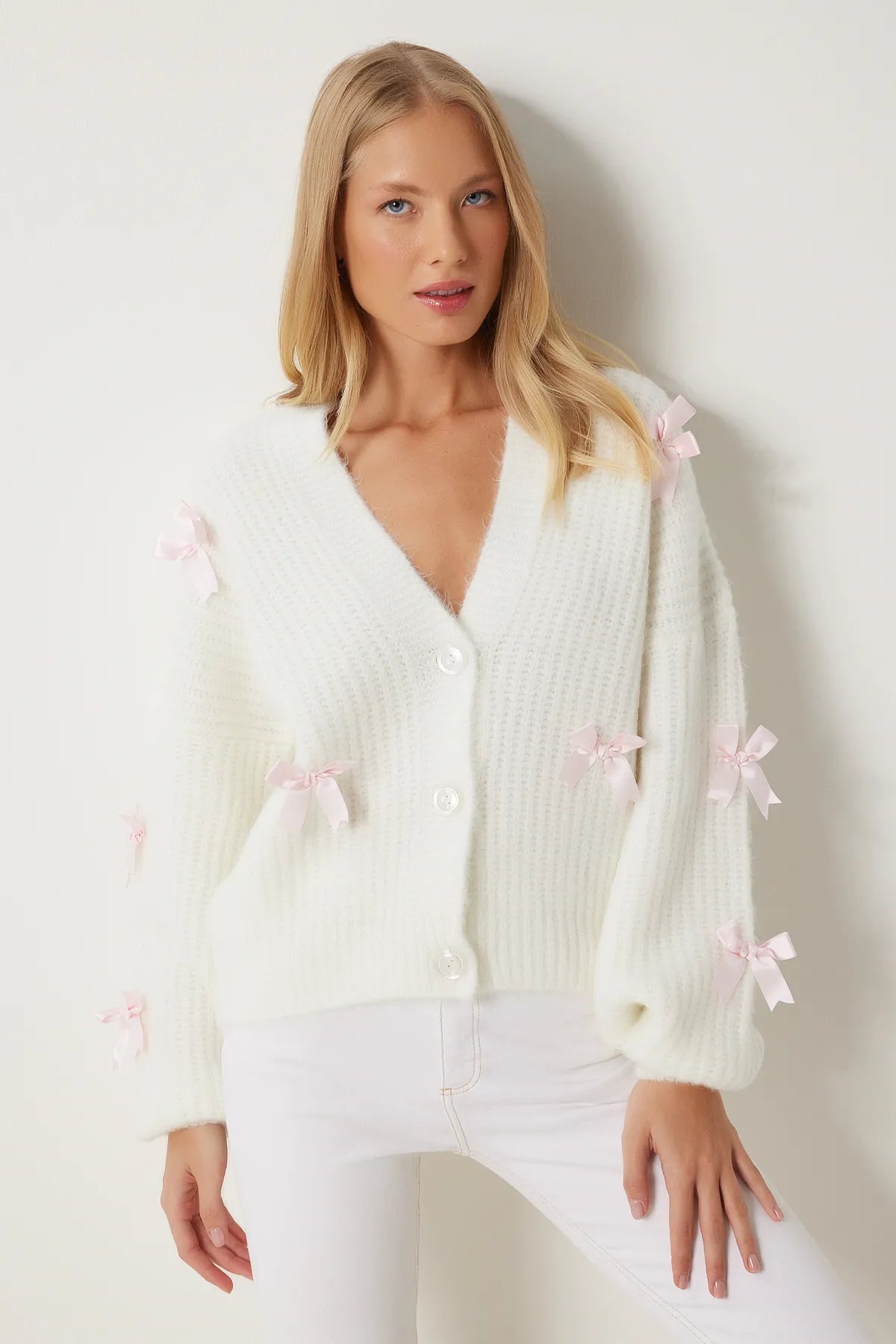 Bow Knit Cardigan