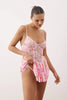 Pink Knitted Floral Strappy Babydoll/Fantasy Nightgown