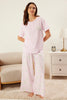 Floral Buttoned Knitted Pajama Set