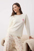 Pink Ribbon/Bow Soft Winter Waffle Knit Pajama Set
