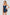 Navy Blue Lace Detailed Rope Strap Satin Woven Nightgown
