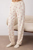 Pink Ribbon/Bow Soft Winter Waffle Knit Pajama Set