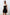 Black Soft Feel Lace Rope Strap Velvet Knitted Nightgown