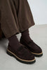 ALEVTİNA BROWN SUEDE THICK-SOLED WOMEN'S LOAFER SHOES