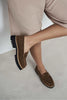 ALEVTİNA TABA SUEDE THICK-SOLED WOMEN'S LOAFER SHOES