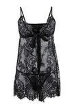 Black Lace Fantasy Nightdress / Babydoll