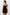 Black Soft Feel Lace Rope Strap Velvet Knitted Nightgown