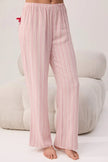 Multicolor Floral Heart Detail Viscose Woven Pajama Set