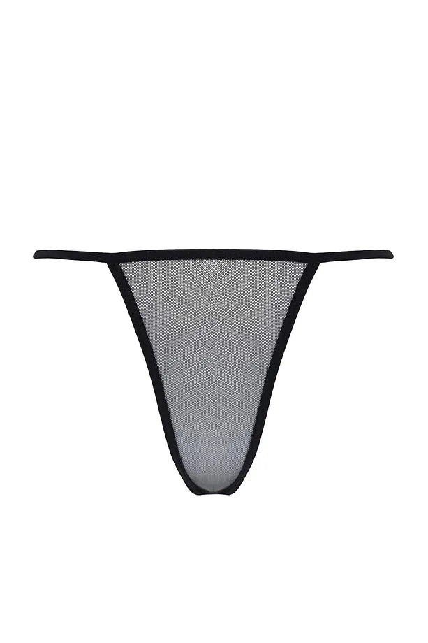 Black Garter Belted, Unlined Satin and Tulle Babydoll/Fantasy Nightgown with Sheer Back and Pantyhose