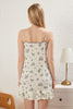 Floral Lace and Ruffle Pointel Openwork/Hole Knitted Nightgown