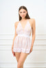 White  Babydoll Fantasy Nightgown with Mini Tulle Skirt