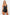 Black Satin Lace Rope Strap Fantasy Nightgown