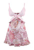 Pink Floral Lace Cut-Out Detail Fantasy Nightdress / Babydoll