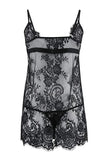 Black Lace Fantasy Nightdress / Babydoll