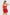 Red Lace Ribbon/Bow and Piping Openwork/Open Knitted Babydoll