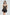 Black Ruffle and Window/Cut Out Detailed Pantyhose Lace Coverless Knitted Babydoll