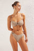 Mink Strapless Accessory Glittery Regular Core Bikini Set