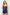 Navy Blue Lace Rope Strap Satin Shorts Woven Pajama Set