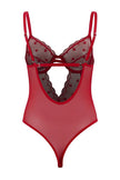 Red Tulle Heart Detail Non-Padded Body