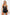 Black Satin Lace Rope Strap Fantasy Nightgown