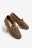 Women's Chain Loafer Shoes Tanle - TAN