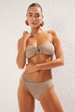 Mink Strapless Accessory Glittery Regular Core Bikini Set