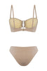 Mink Strapless Accessory Glittery Regular Core Bikini Set