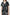 Anthracite Tiger Patterned Viscose Woven Pajama Set