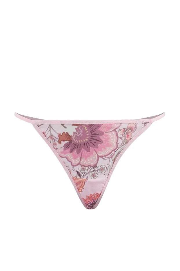 Pink Floral Lace Cut-Out Detail Fantasy Nightdress / Babydoll
