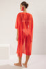 Abstract Patterned Maxi Woven Chiffon Beach Dress