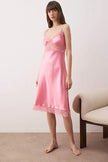 Pink Satin Weave Nightgown