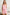 Pink-Multicolored Heart Lace Rope Strap Viscose Woven Pajama Set