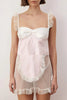 White and Pink Tulle Uncovered Babydoll/Fantasy Nightgown