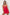 Red Lace Tulle Detail and Rope Suspender Coverless Pantyhose Knitted Babydoll