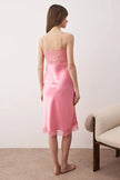 Pink Satin Weave Nightgown