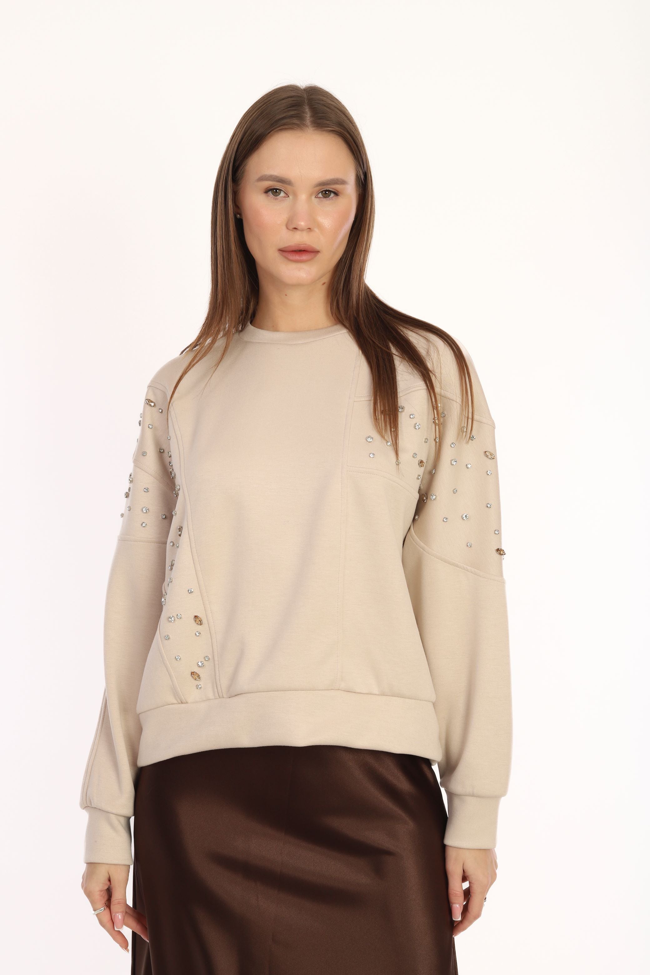 Beige  Stone DETAIL Sweat