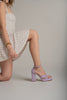 Eroso Cross Strap Lilac Matte Platform - PRE ORDER