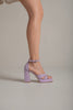 Eroso Cross Strap Lilac Matte Platform - PRE ORDER